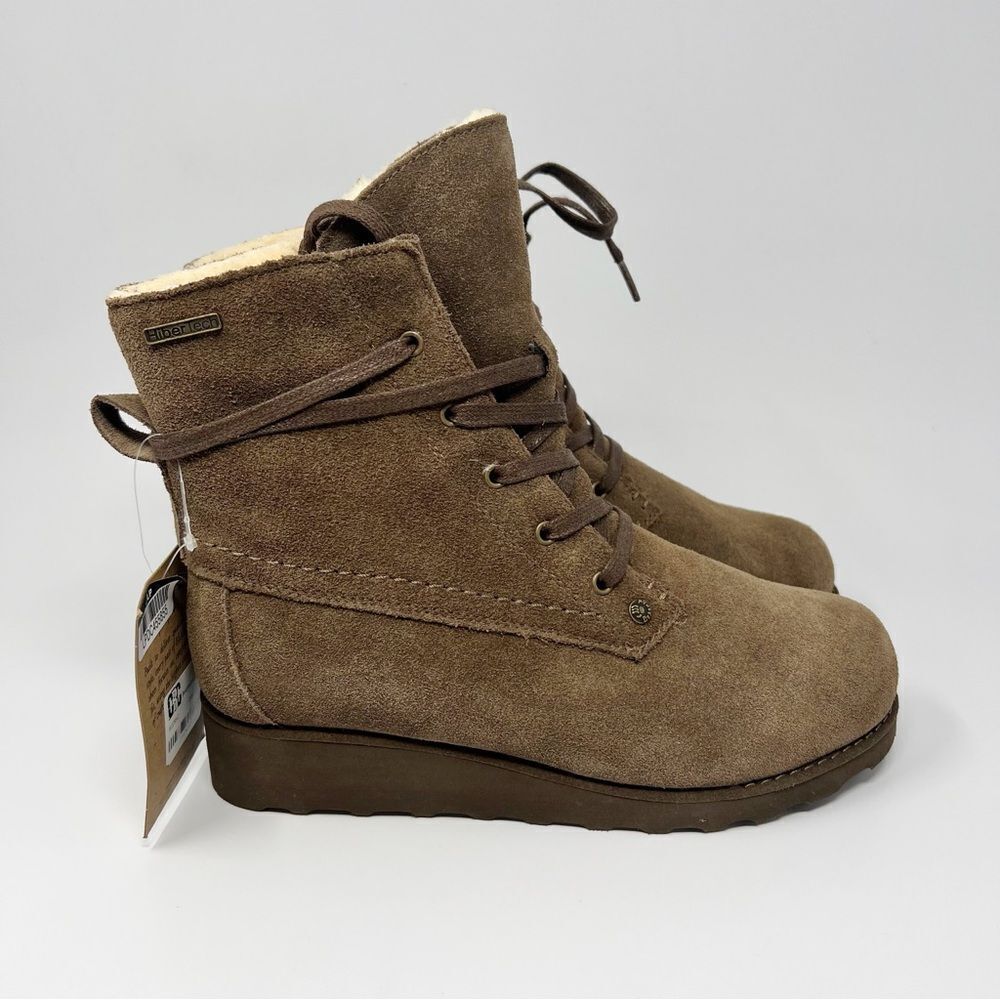 BearPaw Brown Ankle Booties - Picture 3 of 9